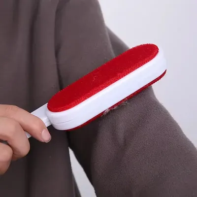 자체 청소 린트 스틱 롤러 2면 먼지 제거 브러시 애완 동물 헤어 리무버 브러시 소파 카펫 옷에서 개 고양이 머리카락 제거